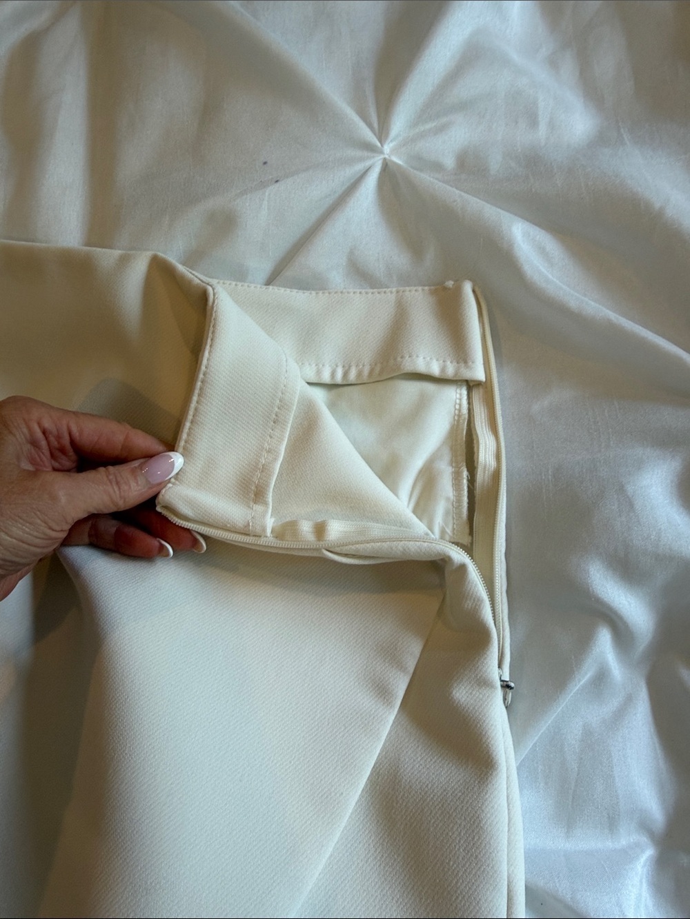 Zara Cream Mini Skirt-Skort - Picture 5 of 7